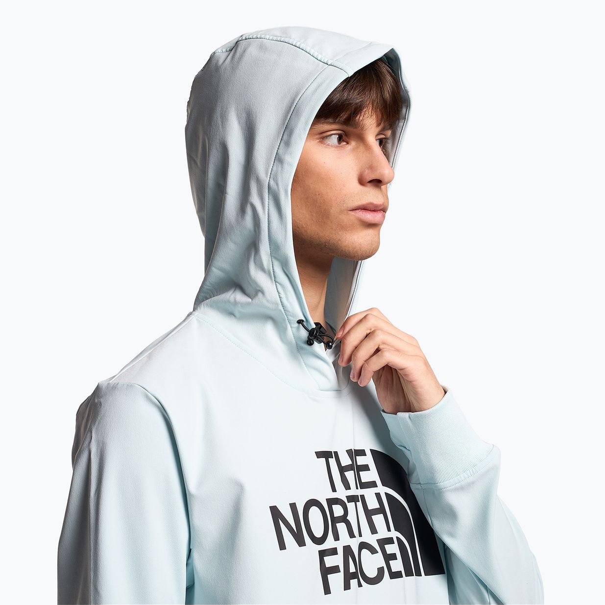 Giacca softshell da uomo The North Face Tekno Logo Hoodie blu ghiaccio 3