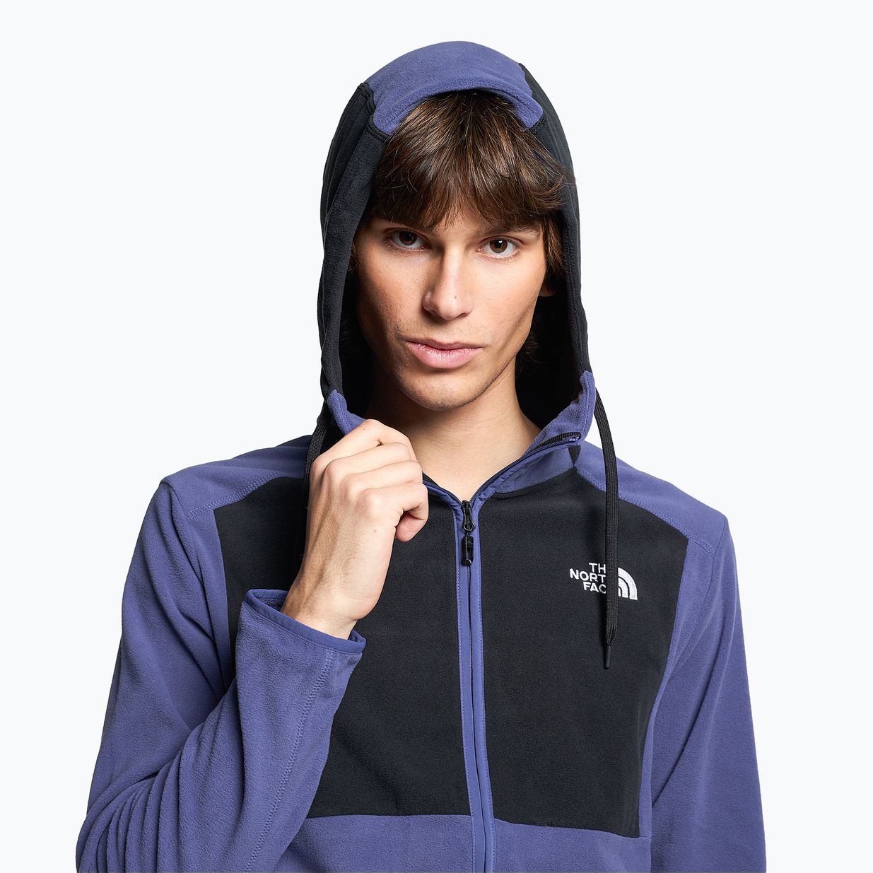 Felpa da trekking da uomo The North Face Homesafe Full Zip Fleece Hoodie cave blu/nero 3