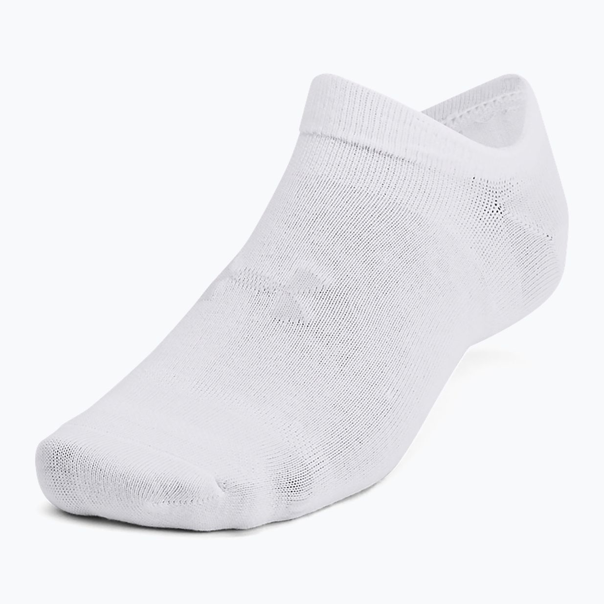 Calzini da allenamento Under Armour Essential No Show 6 Pack bianco/bianco/grigio alo. 2