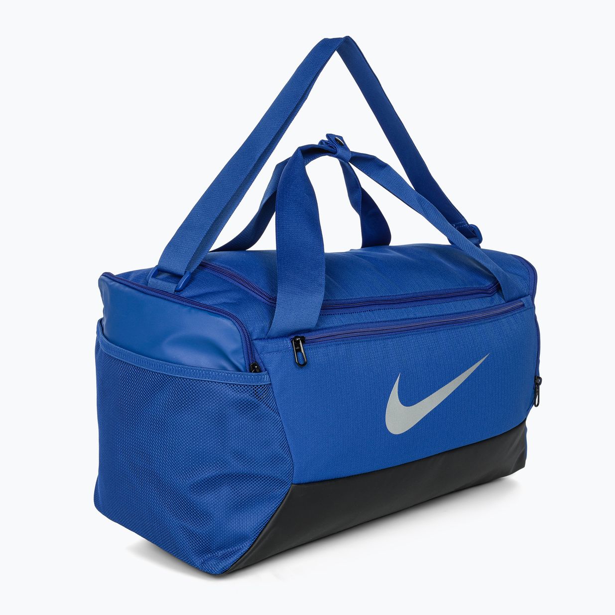 Borsa da allenamento Nike Brasilia 9.5 41 l blu reale/nero/argento metallizzato 2