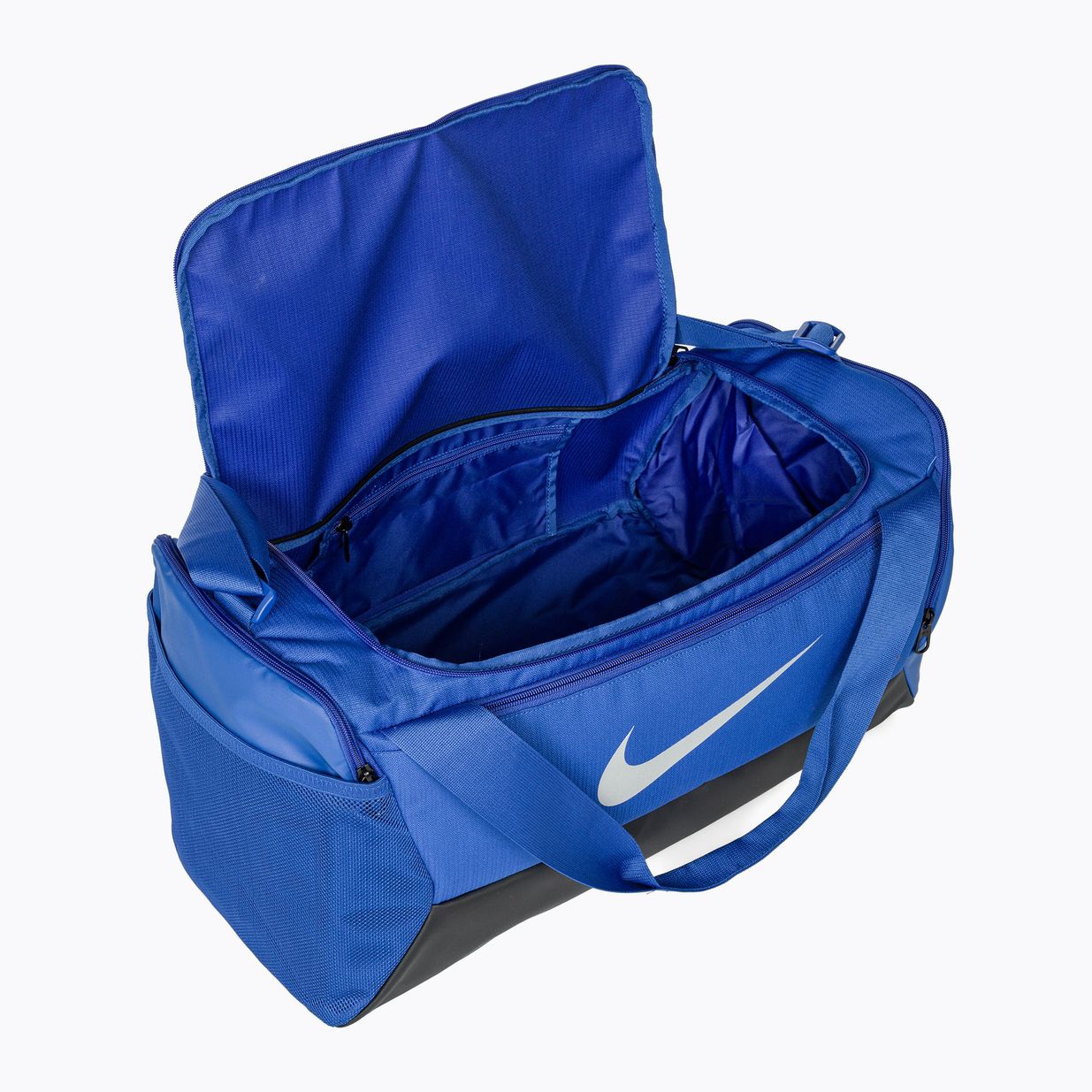 Borsa da allenamento Nike Brasilia 9.5 41 l blu reale/nero/argento metallizzato 3