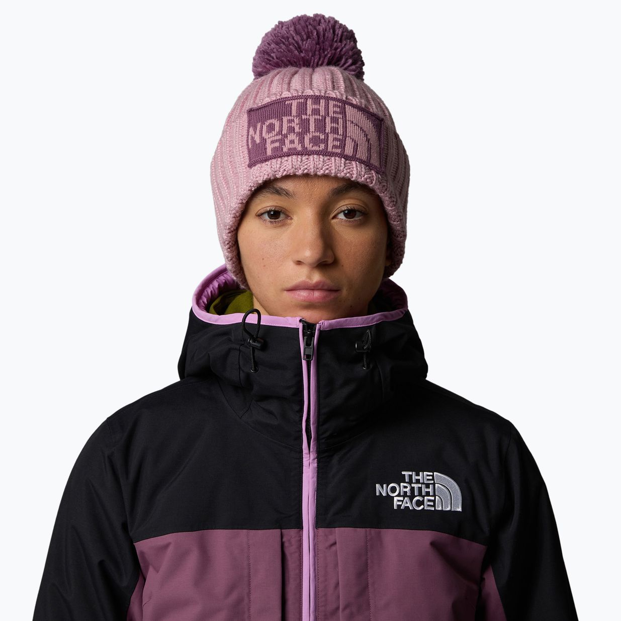 Berretto invernale da uomo The North Face Heritage Ski Tuke malva/mezzanotte malva 4