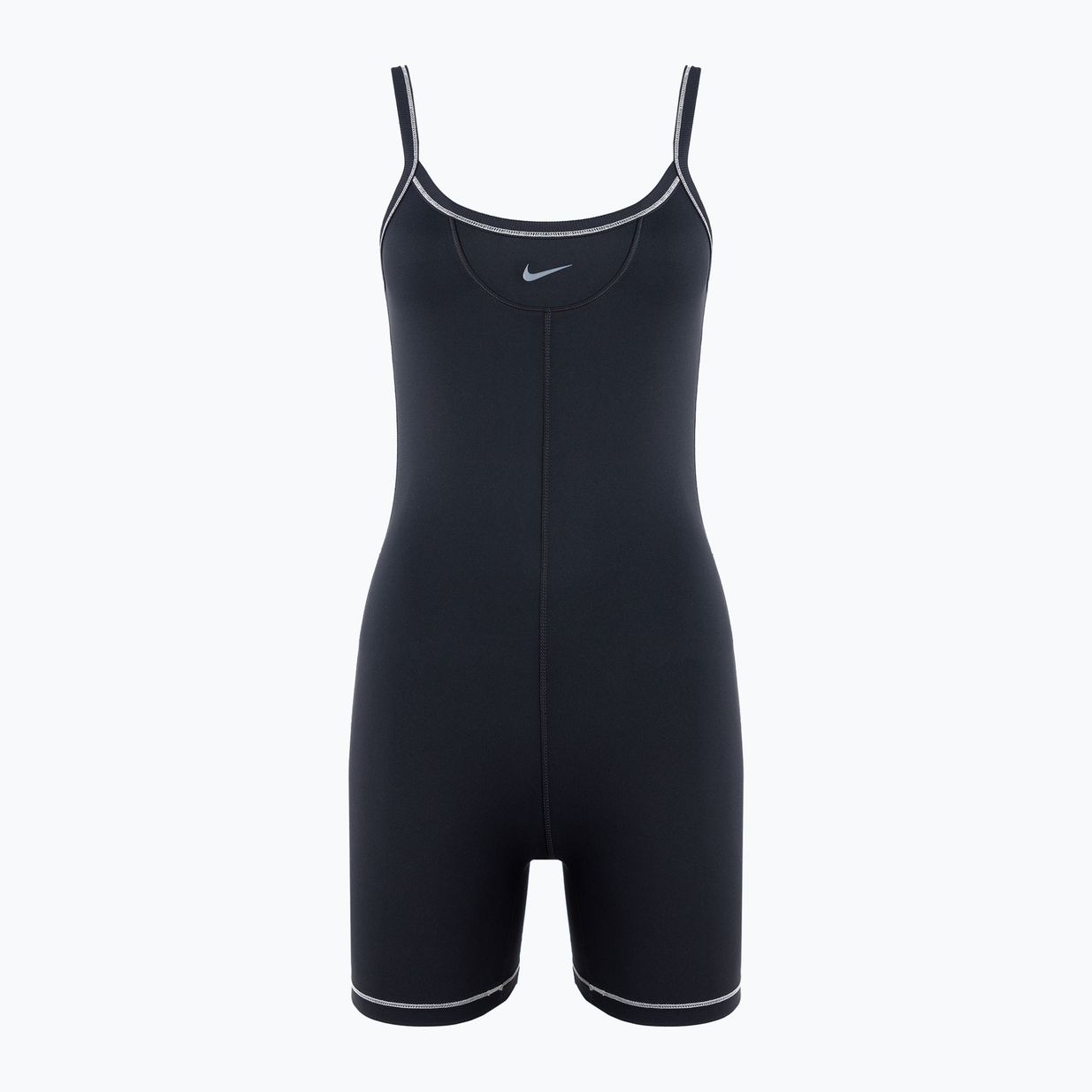 Tuta Nike One Dri-FIT Short donna nero/marrone chiaro/grigio freddo