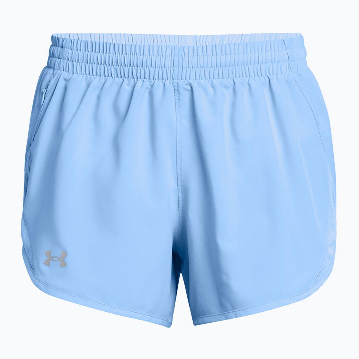 Pantaloncini da corsa Under Armour Fly By 3" donna blu nimbus/blu nimbus/riflettente