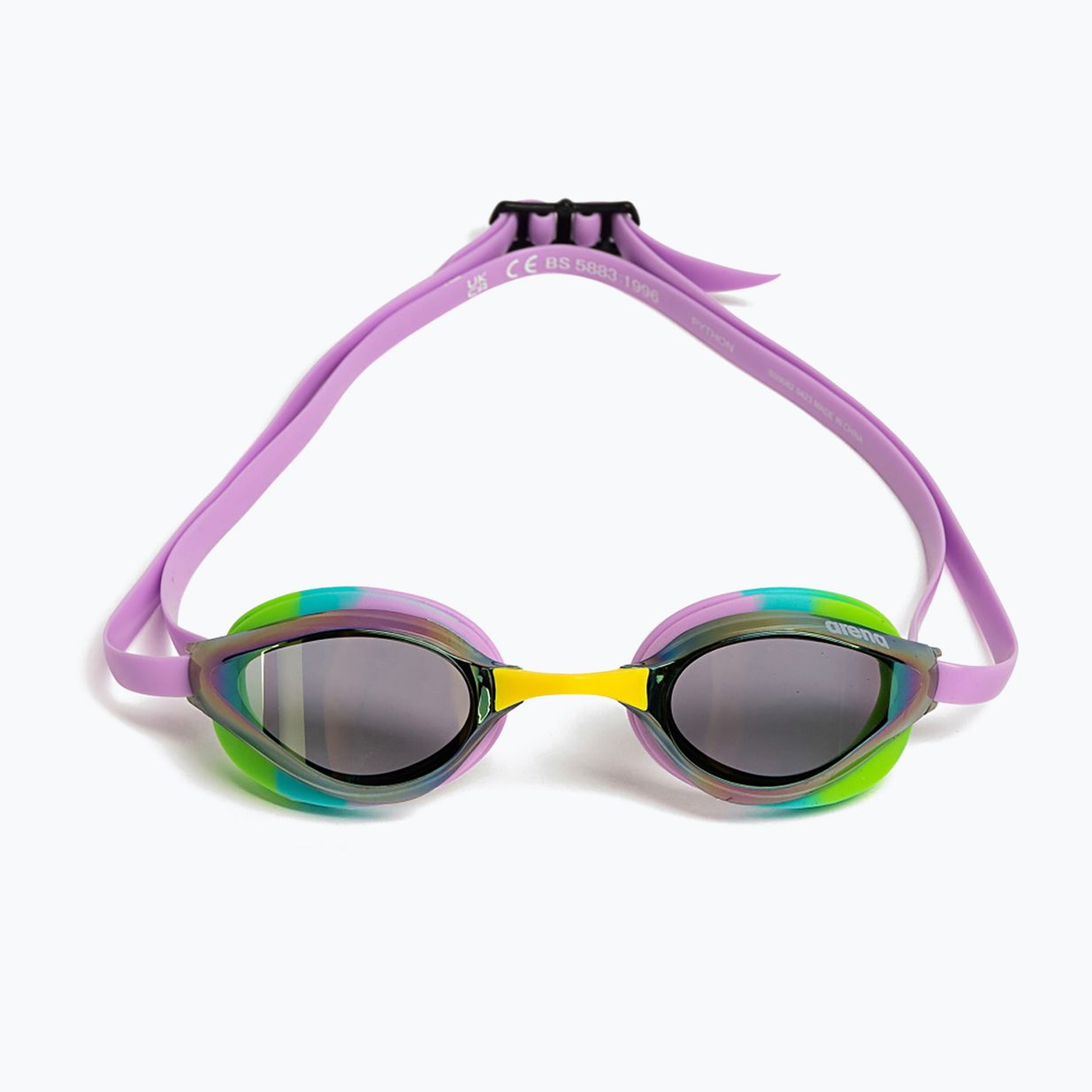 Occhialini da nuoto Arena Python Mirror argento/bianco/fucsia 14