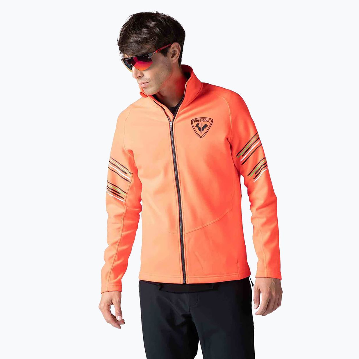 Felpa Rossignol Classique Hero Clim uomo rosso neon