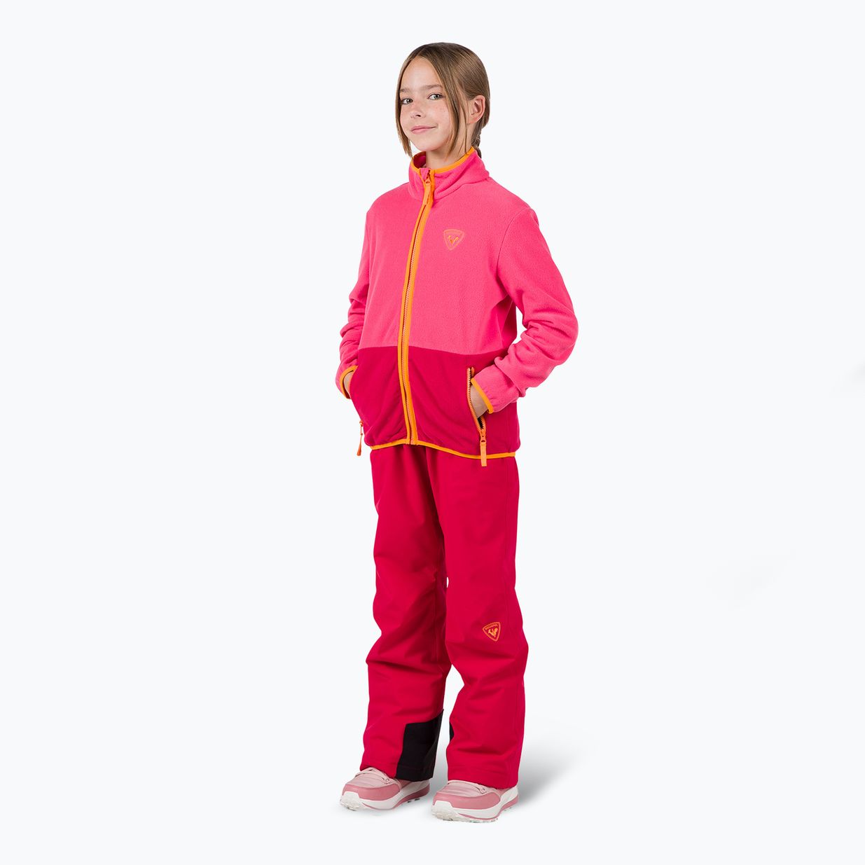 Felpa da bambino Rossignol Jr Strawpile Fleece Fz tea rose 2