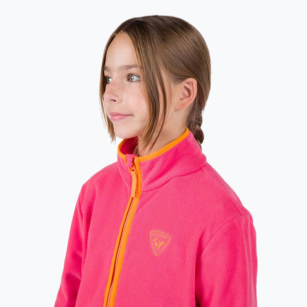 Felpa da bambino Rossignol Jr Strawpile Fleece Fz tea rose 4