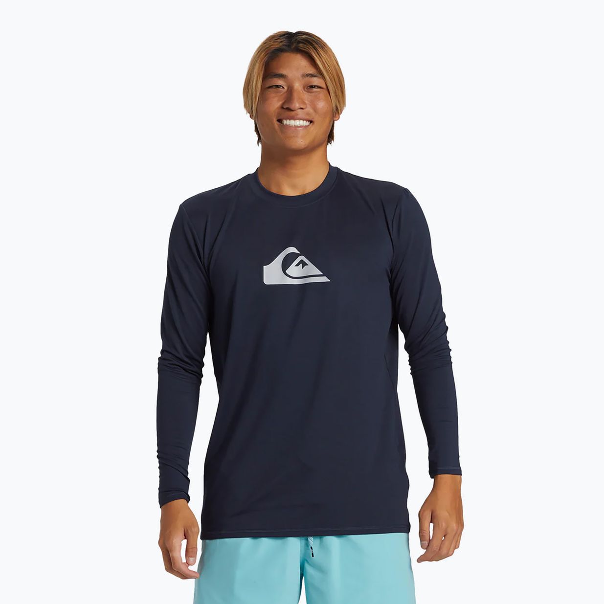 Quiksilver Everyday Surf Tee da uomo a maniche lunghe per il nuoto, blu scuro