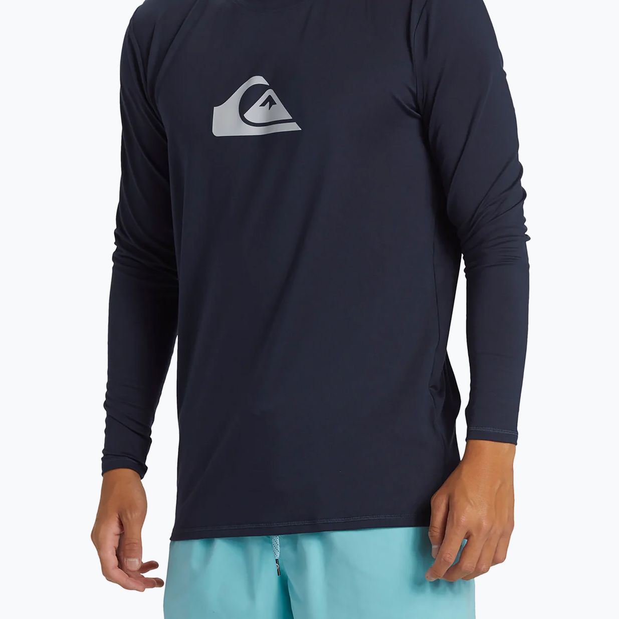 Quiksilver Everyday Surf Tee da uomo a maniche lunghe per il nuoto, blu scuro 4