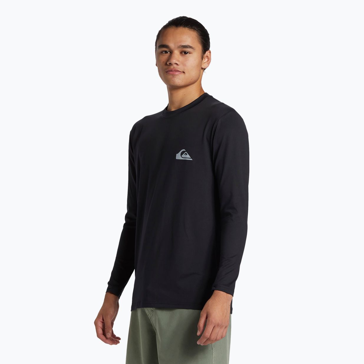 Quiksilver Everyday Surf Tee uomo manica lunga nuoto nero 3