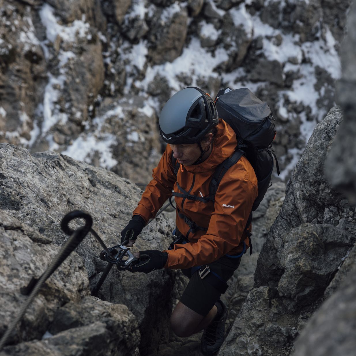 Salewa casco da arrampicata Piuma 3.0 grigio 10