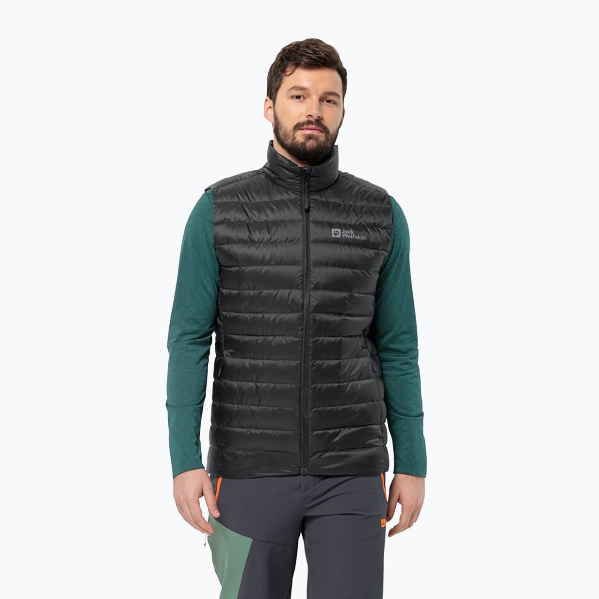 Uomo Jack Wolfskin Pilvi Down senza maniche nero