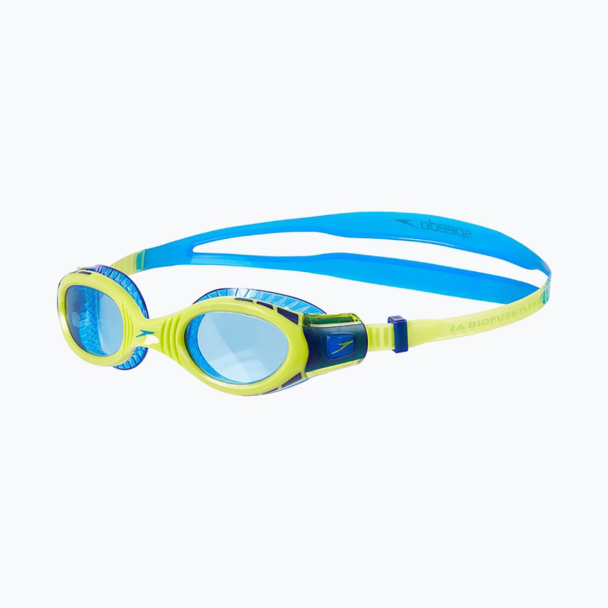 Occhialini da nuoto Speedo Futura Biofuse Flexiseal new surf/lime punch/bondi blue per bambini 4