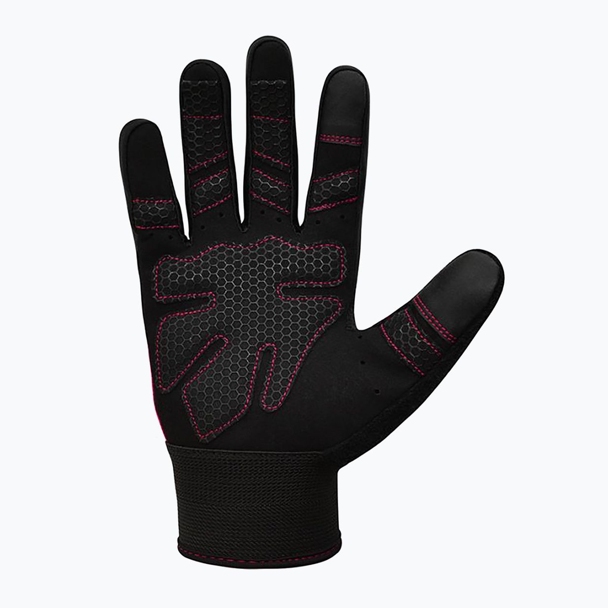 Guanti da allenamento RDX W1F Full Finger rosa 3