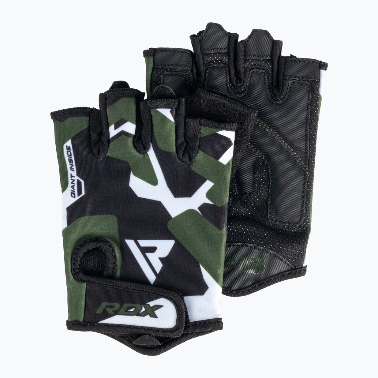 Guanti da allenamento RDX Sublimation F6 nero/verde