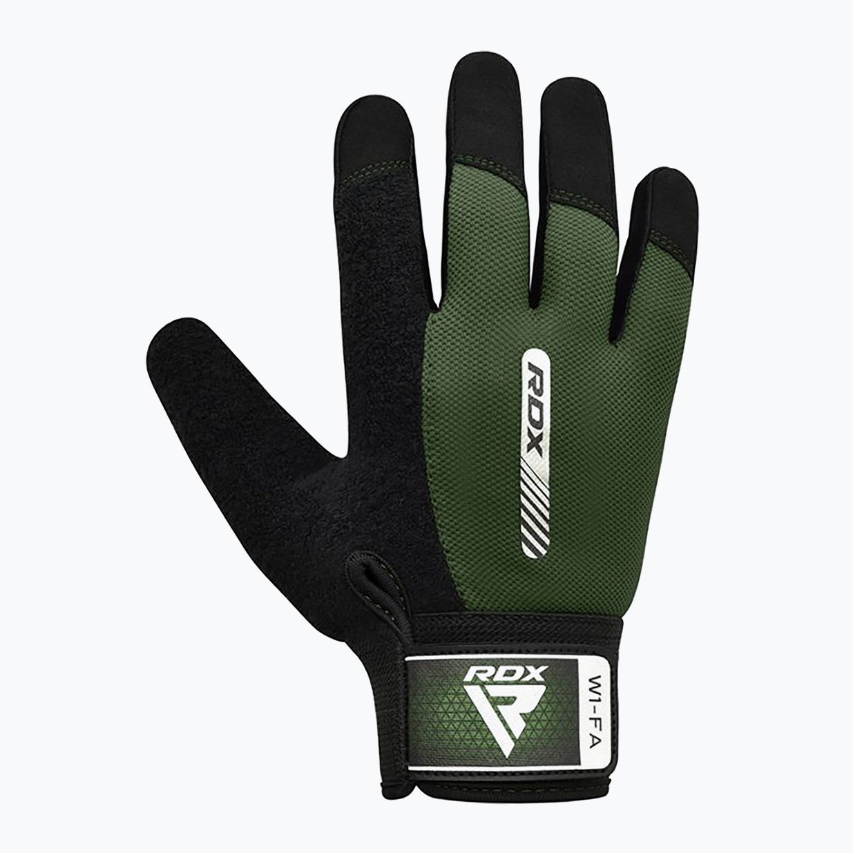 Guanti da allenamento RDX W1F Full Finger verde militare 2