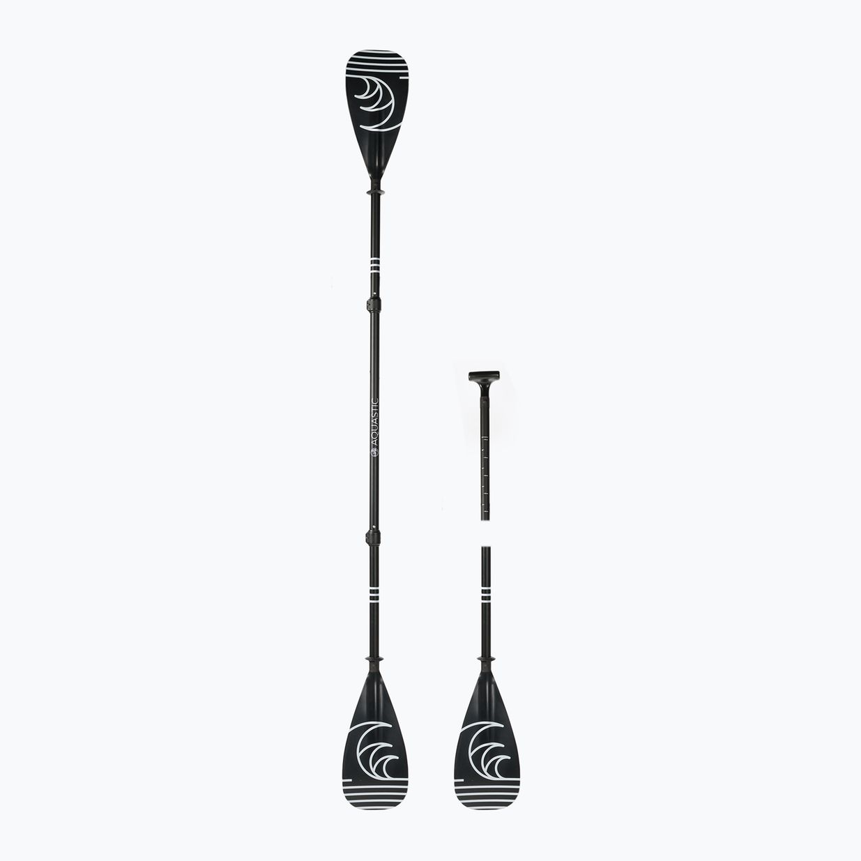 Pagaia SUP/Kayak 3 pezzi AQUASTIC AQS-SPD004 nero