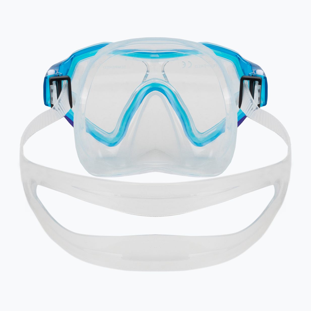 AQUASTIC Shelly kit snorkeling per bambini maschera + boccaglio azzurro 4