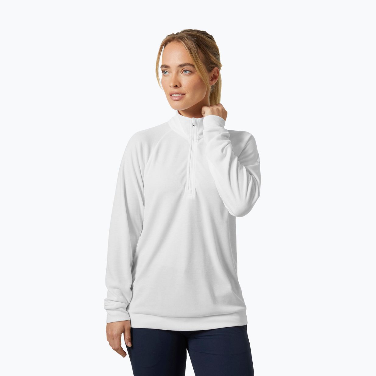 Felpa da vela da donna Helly Hansen Inshore 1/2 Zip bianco