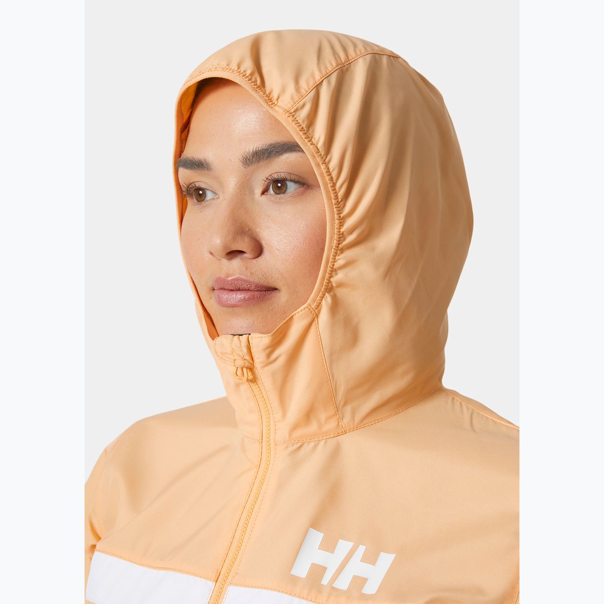 Giacca da vela Helly Hansen da donna Salt Stripe Windbreaker miami peach 3