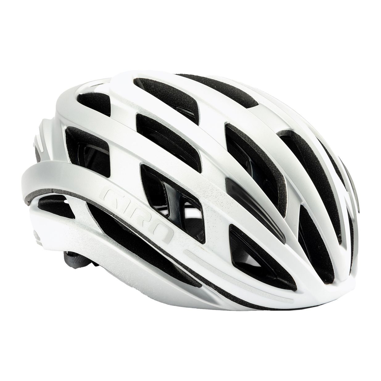 Casco da bici Giro Helios Spherical MIPS bianco opaco/argento sfumato