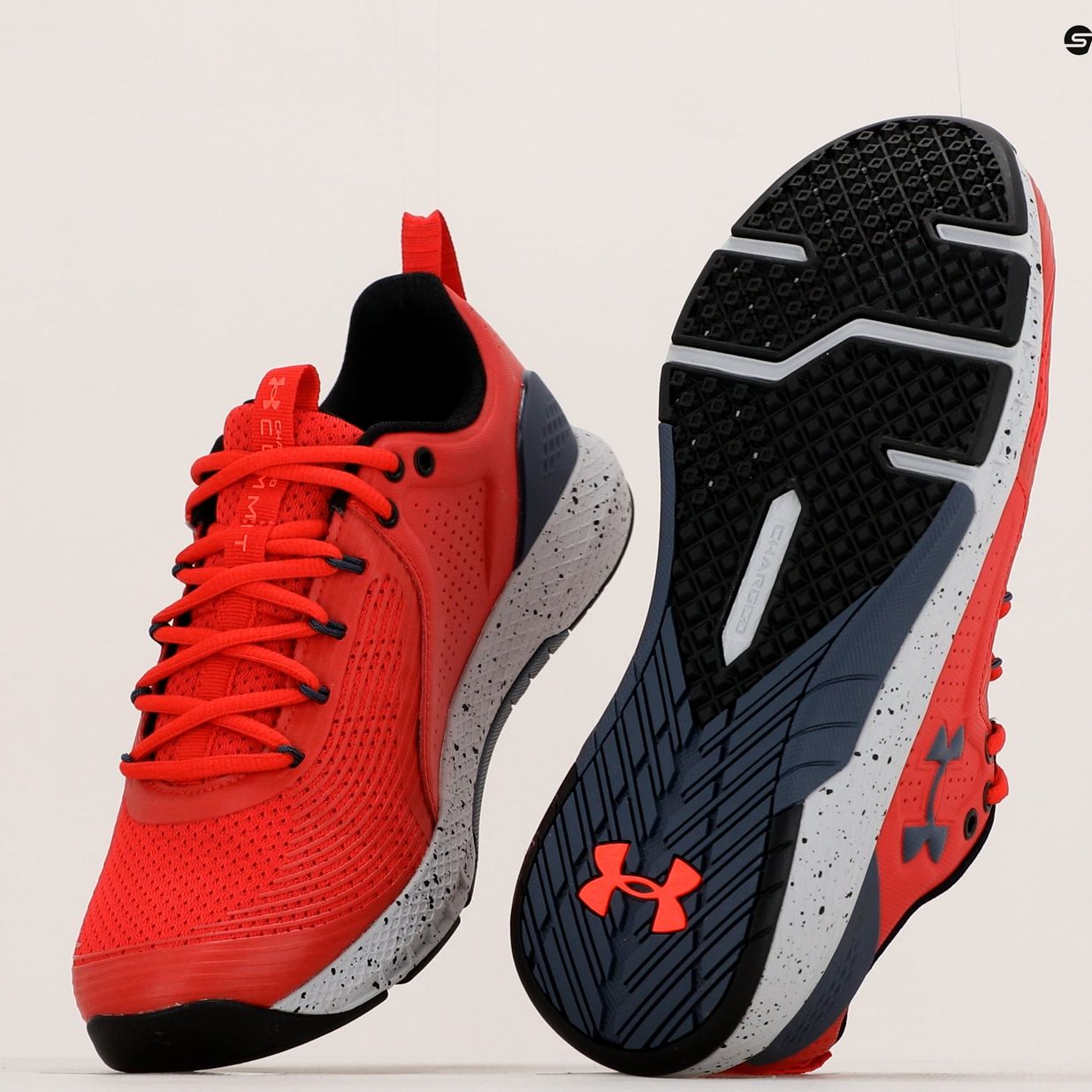 Under Armour Charged Commit Tr 3 rosso/downpour grigio/downpour grigio scarpe da ginnastica da uomo 11