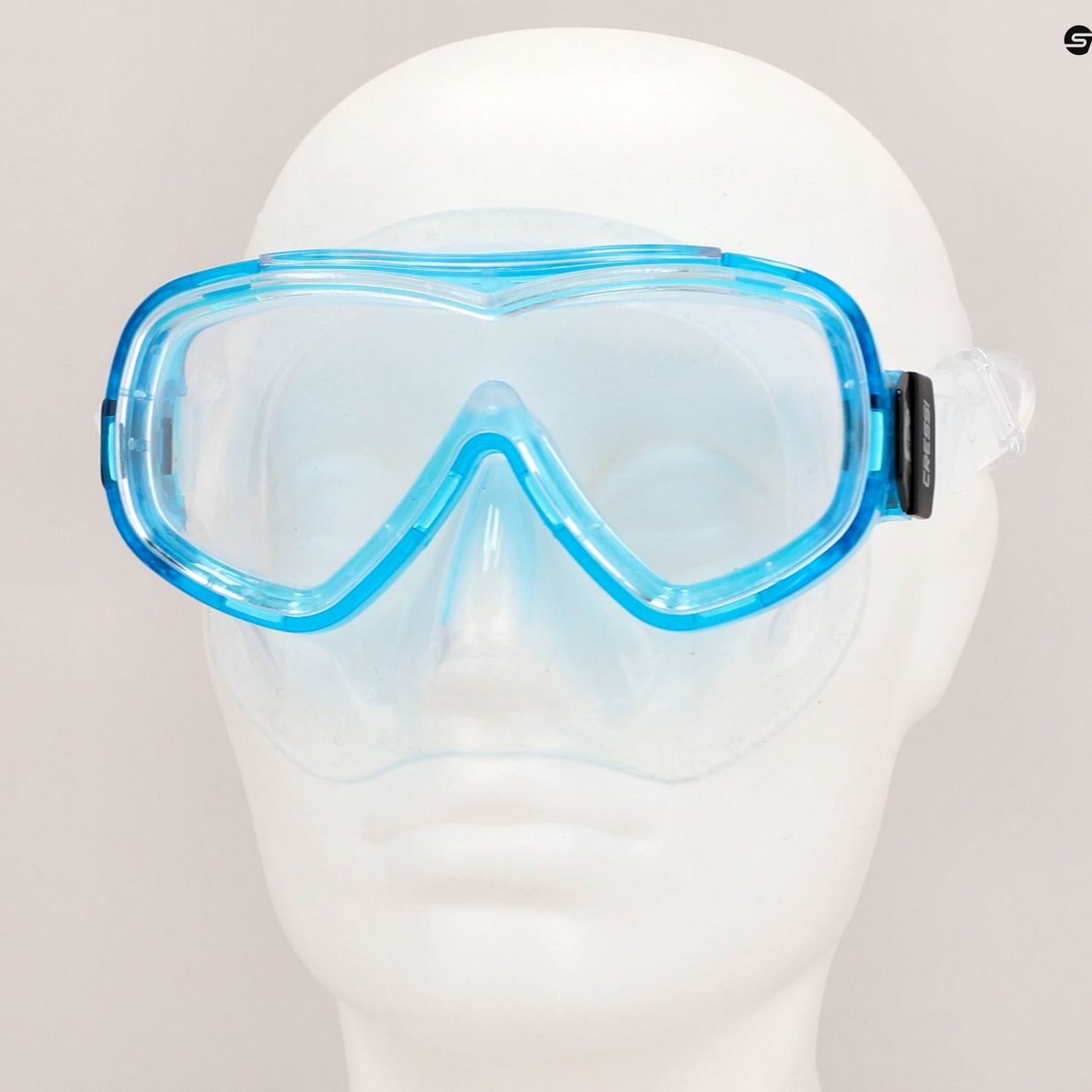 Maschera da snorkeling per bambini Cressi Piumetta argento/acquamarina 7