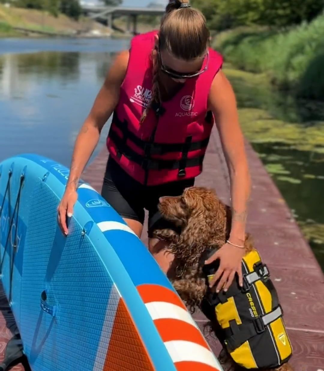 Giubbotto di salvataggio per cani Cressi nero/giallo 8