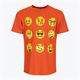 Maglietta da tennis per bambini Wilson Emoti-Fun Tech Tee arancione WRA807403
