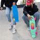 Skateboard fishelic per bambini Meccanica PW-506 LED blu 9