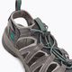 KEEN Whisper sandali da trekking da donna grigio medio/verde pavone 10