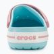 Infradito Crocs Crocband Clog blu ghiaccio/bianco per bambini 8