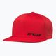 Cappello da baseball CCM Small Logo Flat Brim SR rosso 2