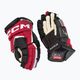 Guanti da hockey CCM JetSpeed FT6 Pro SR nero/rosso/bianco