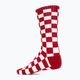 Calzini Vans Checkeboard Crew II rosso/bianco a scacchiera da uomo 2