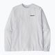 Patagonia P-6 Logo Responsibili Longsleeve uomo bianco 3