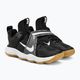 Nike React Hyperset scarpe da pallavolo nero/bianco/gomma marrone chiaro 5