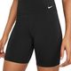 Pantaloncini da allenamento da donna Nike One Dri-Fit Mid Rise nero/bianco 4