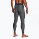 Leggings da allenamento Under Armour HeatGear carbon heather/nero per uomo 3