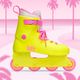 Pattini a rotelle da donna IMPALA Lightspeed Inline Skate Barbie giallo brillante 9
