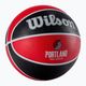 Wilson NBA Team Tribute Portland Trail Blazers basket rosso taglia 7 2