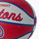 Pallacanestro per bambini Wilson NBA Team Retro Mini Detroit Pistons blu misura 3 3