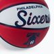 Pallacanestro per bambini Wilson NBA Team Retro Mini Philadelphia 76ers rosso taglia 3 3