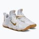 Nike React Hyperset SE scarpe da pallavolo bianco/oro 4