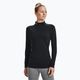 Under Armour Authentics CG Mockneck nero/bianco, manica lunga da allenamento per donna