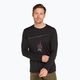 Icebreaker Uomo Merino 150 Tech Lite Bear Lift trekking longsleeve nero