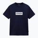 Maglietta Napapijri S-Box Logo uomo blu marine