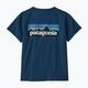 Maglietta da trekking da donna Patagonia P-6 Logo Responsibili-Tee blu marea 9