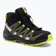 Salomon XA Pro V8 Mid CSWP scarpe da trekking per bambini nero/verde lichene scuro/y